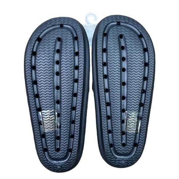 Rouge Black Flip Flop Sandals - Picture 2 of 3